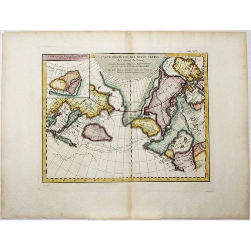 Old map image download for Carte Generale des Decouvertes de l'Amiral de Fonte, . . (Explorers)