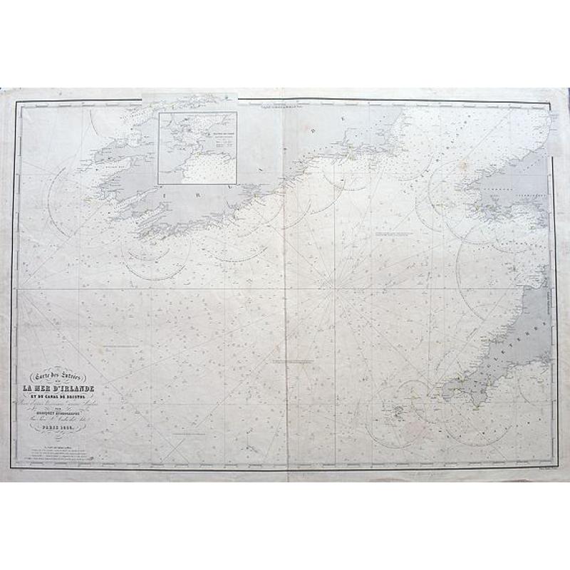 Carte des entrées de la Mer D'Irlande et du Canal de Bristol. . .