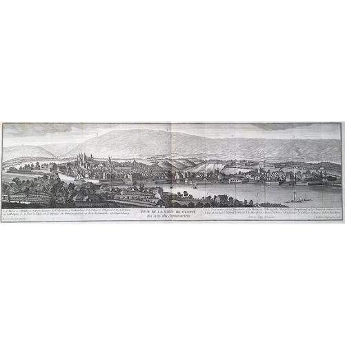 Old map image download for Veue de la ville de Geneve du coté du Septentrion.