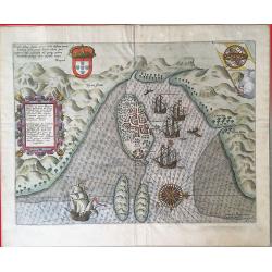 Insulae et arcis Mocambique descriptio ad fines Melinde.