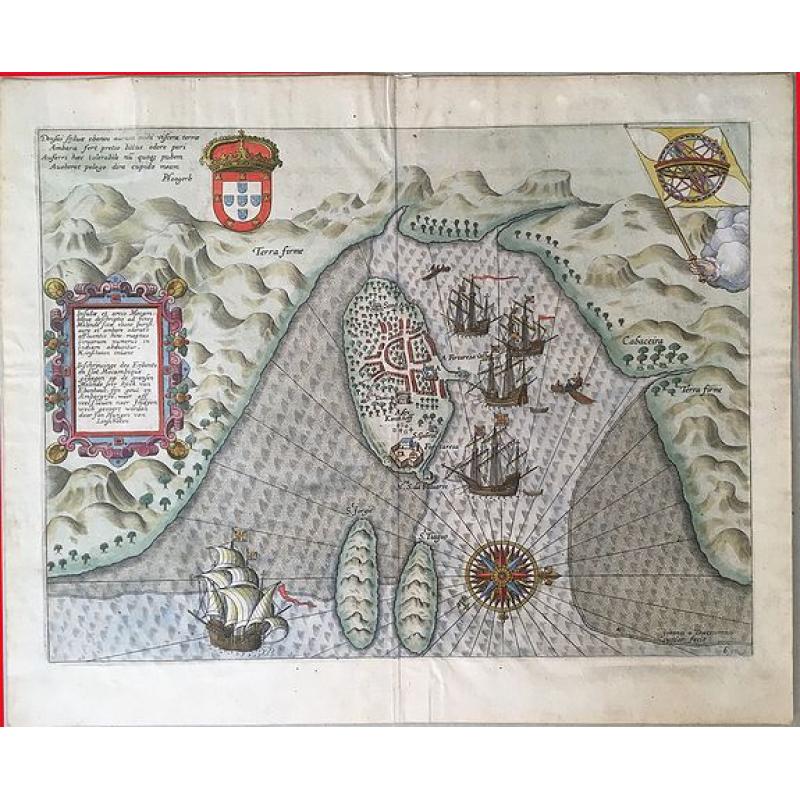 Insulae et arcis Mocambique descriptio ad fines Melinde.