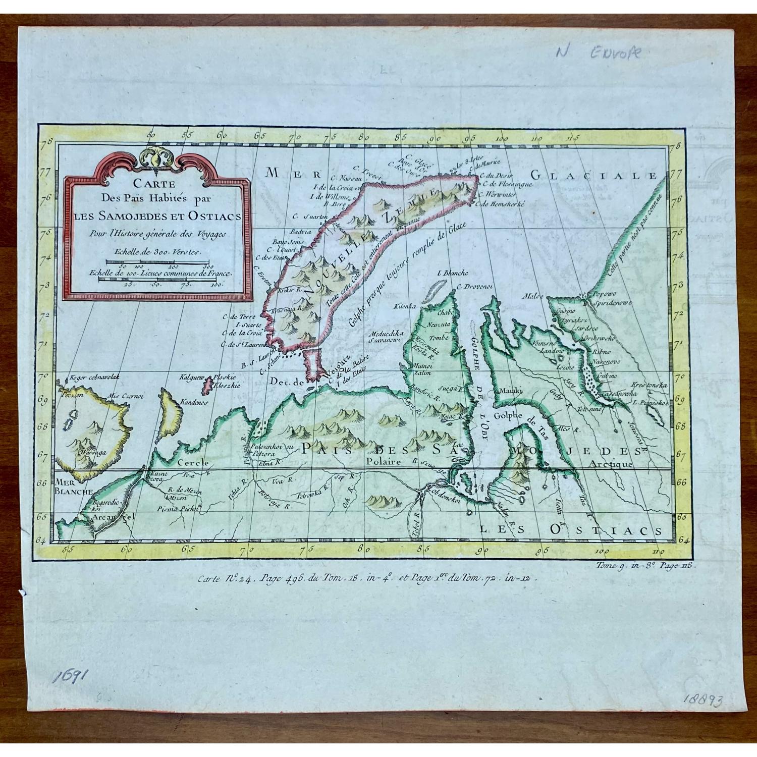 [Lot of 8 maps and prints]  Norvegiae Maritimae ab Elf-burgo ad Dronten / Pascaert van Noorwegen streckende van Elf-burg tot Dronten.