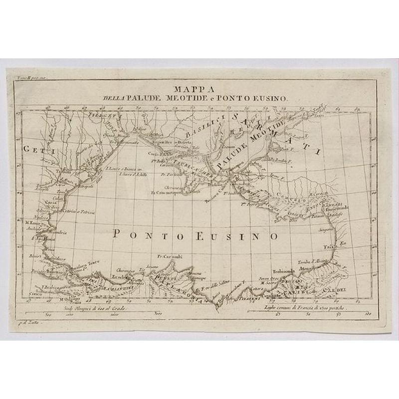 Mappa della Palude Meotide e Ponto Eusino.