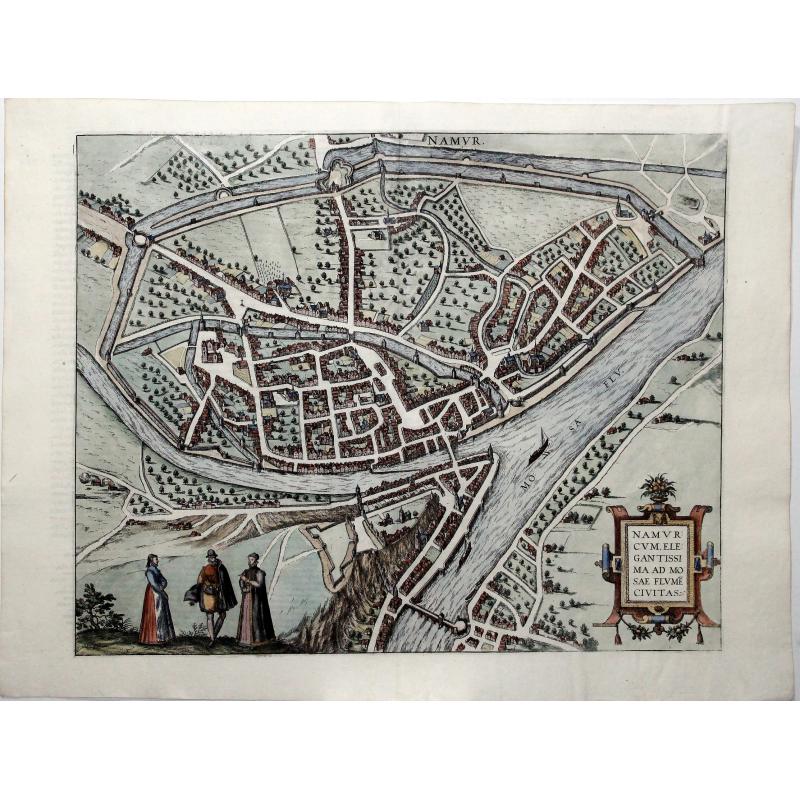 Namurcum, Elegantissima ad Mosae Flume Civitas. [Namur]