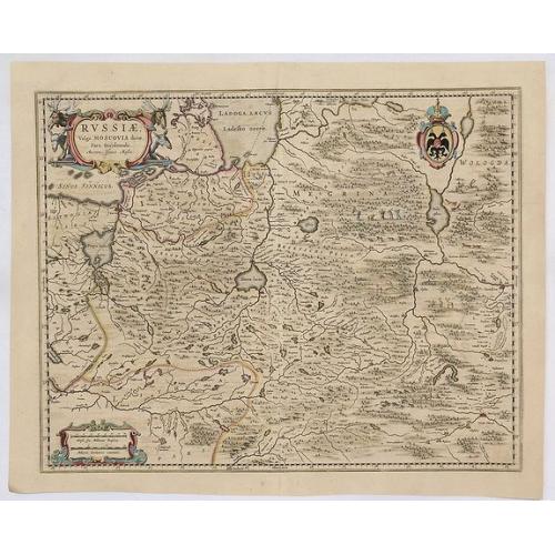 Old map image download for Russiae Vulgo Moscovia Dictae Pars Occidentalis.