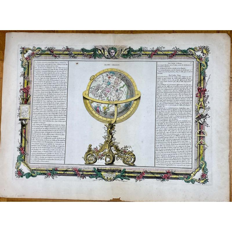 [Lot of 2 prints of Globes] La Sphere Terrestre / La Sphere Celeste.
