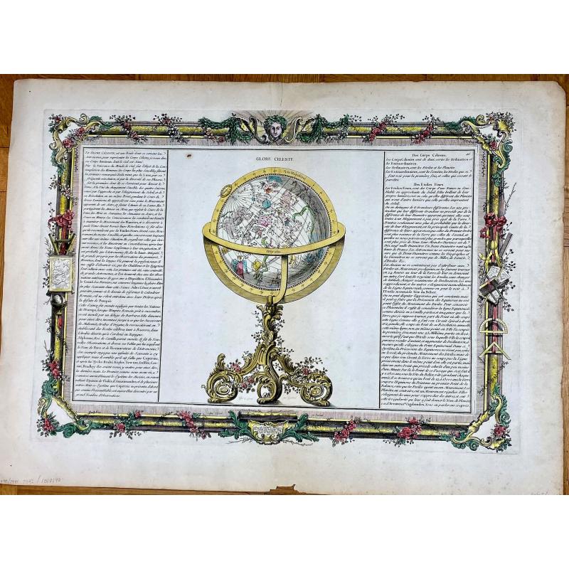 [Lot of 2 prints of Globes] La Sphere Terrestre / La Sphere Celeste.