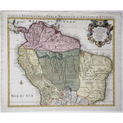 Tabula geographica Peruae Brasiliae & Amazonum Regionis.