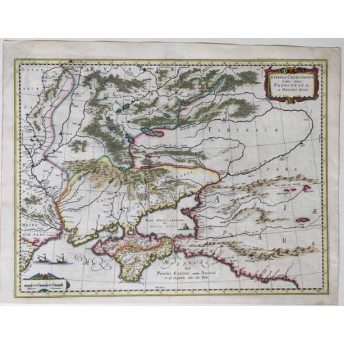 Old map image download for Taurica Chersonesus Nostra aetate Przecopsca et Gazara dicitur.