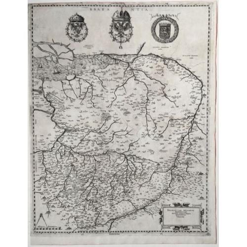Old map image download for Brabantia Belgarum Provinciae recens exactaque descriptio Venetiis.