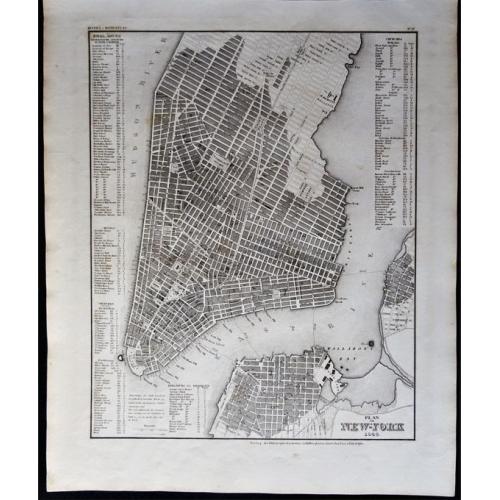 Old map image download for Plan von New-York 1844.