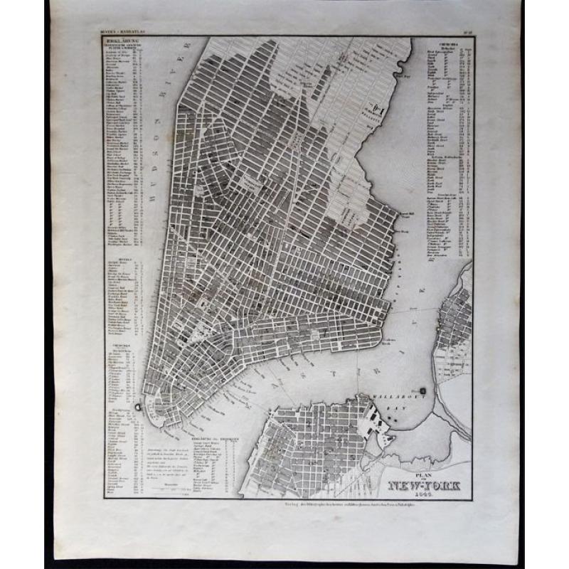 Plan von New-York 1844.