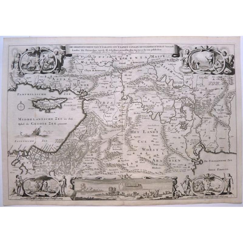 Complete set of five Bible maps.