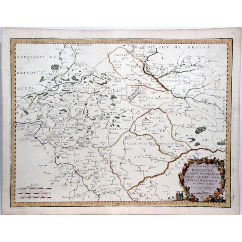 Greater Poland (Wielkopolska),- Basse ou Grande Pologne ou sont les palatinats de Posna, Calisch, Sirad, Lencici, Rava, Brest et Inowlocz.