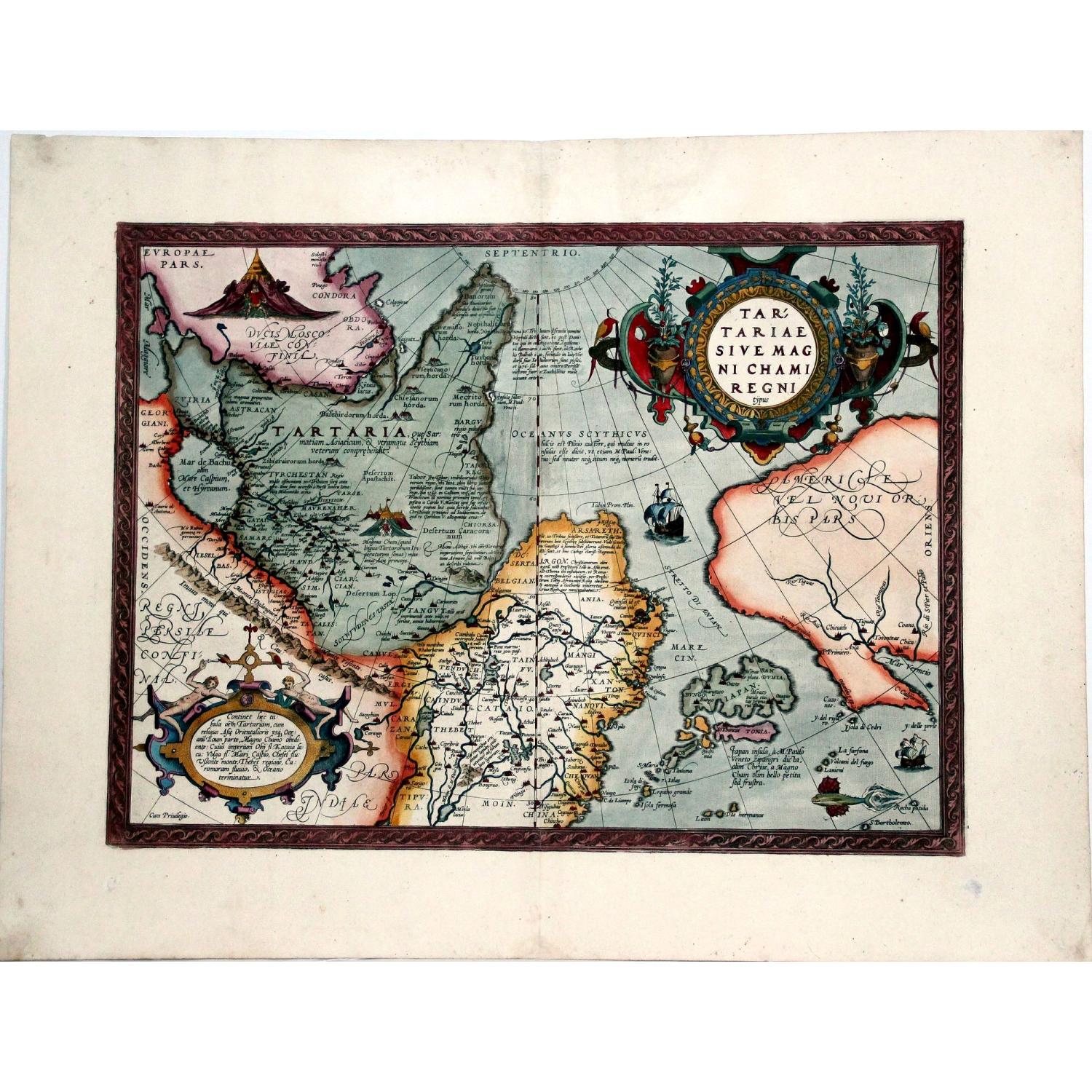 Tartariae Sive Magni Chami Regni typus. [Alaska and N.America West coast]