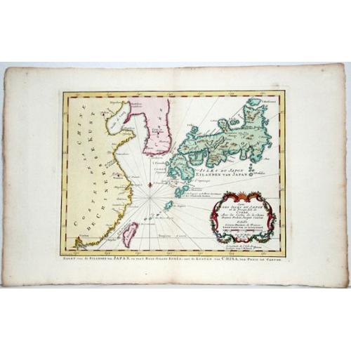 Old map image download for Carte des Isles du Japon et la Presqu Isle de Coree ... [Schley]