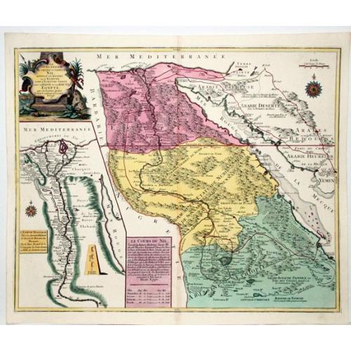 Old map image download for Egypt-Nile,- Le cours entier du grand et Fameux Nil. . .