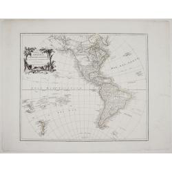 Mapa general de América ó hemisferio occidental. . .