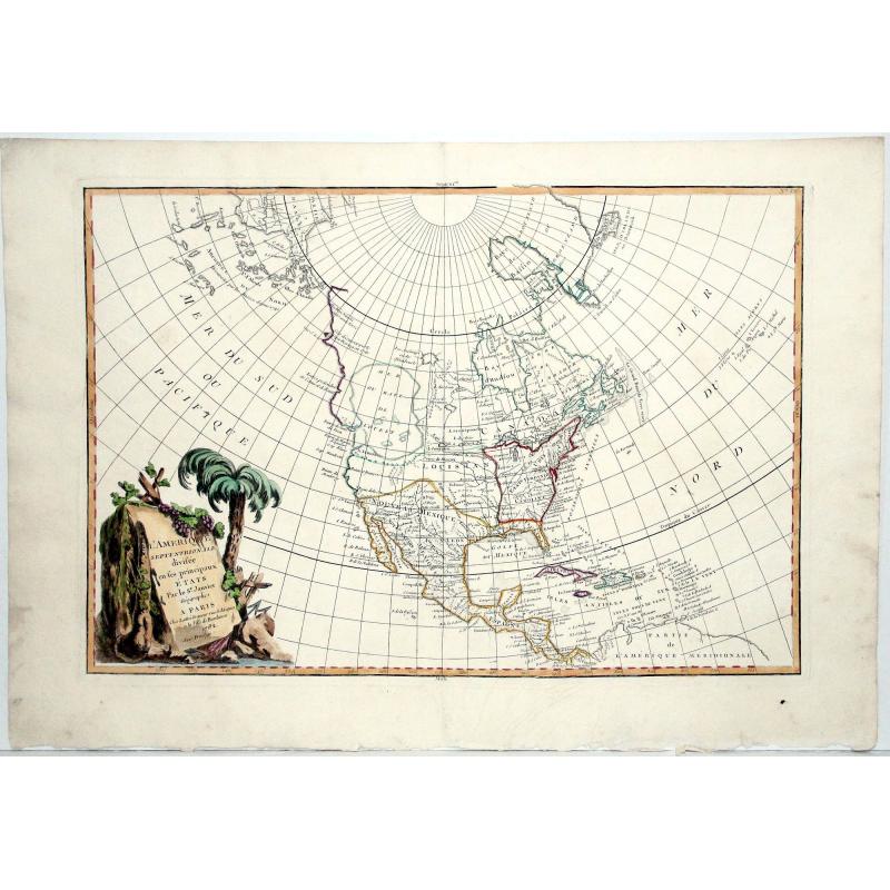 [Sea of the West!],- L'Amerique Septentrionale Divisee en Ses Principaux Etats. . .