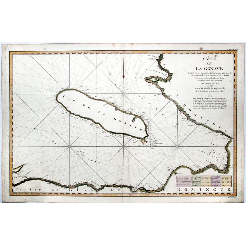 Haiti,- Carte de la Gonave. . .