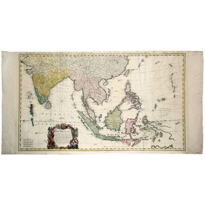 East Indies,-Carte Des Indes Orientales dessinee suivant les Observations les plus recentes dont le principal est tiree des Cartes hydrographiques de Mr. D'Apres de Mannevillette . . .1748