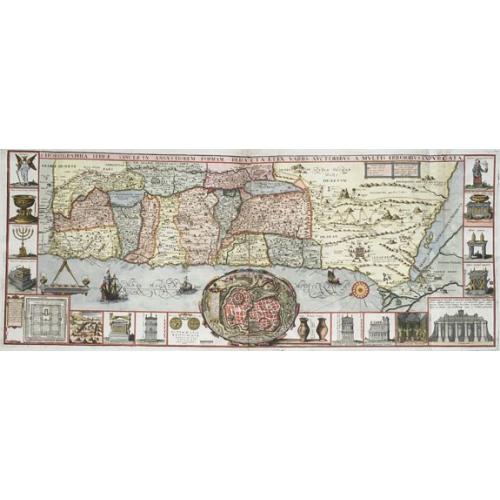 Old map image download for Chorographia Terrae Sanctae.