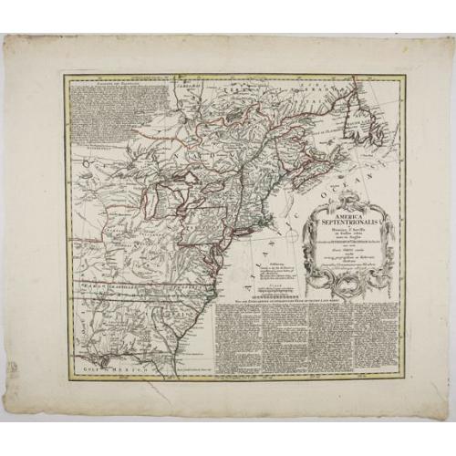 Old map image download for America Septentrionalis a domino d'Anville in Galiis edita nunc in Anglia. . .