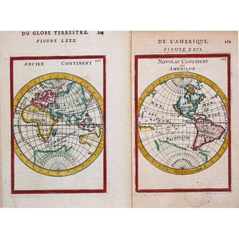 Nouveau Continent ou Amerique. / Ancien Continent