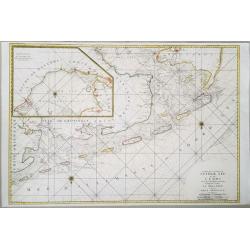 Carte des Entrees du Suyder Zee et de l'Embs... entre la Hollande et la Frise. . .