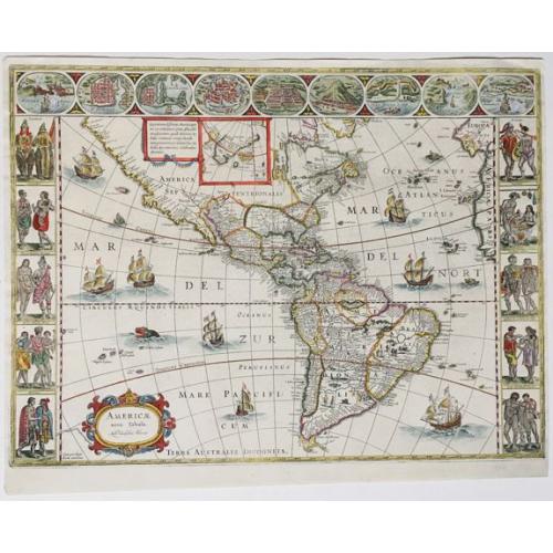 Old map image download for Americae Nova Tabula.