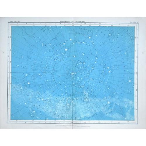 Old map image download for An attractive set of six celestial plates.