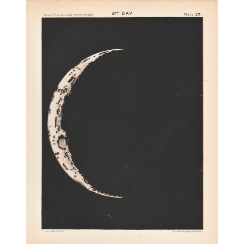 Old map image download for A complete set of lithographs the 12 Stages of the Moon.