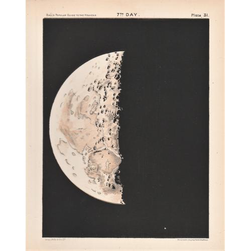 Old map image download for A complete set of lithographs the 12 Stages of the Moon.