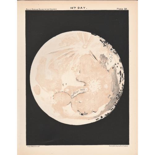 Old map image download for A complete set of lithographs the 12 Stages of the Moon.