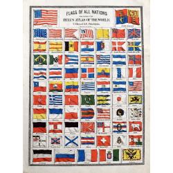 Flags of all Nations prepared for Zell's Atlas of the World.