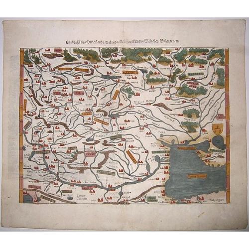 Old map image download for Landttafel des Ungerlands, Polen, Reussen, Littaw, Walachey, Bulgarey . . .