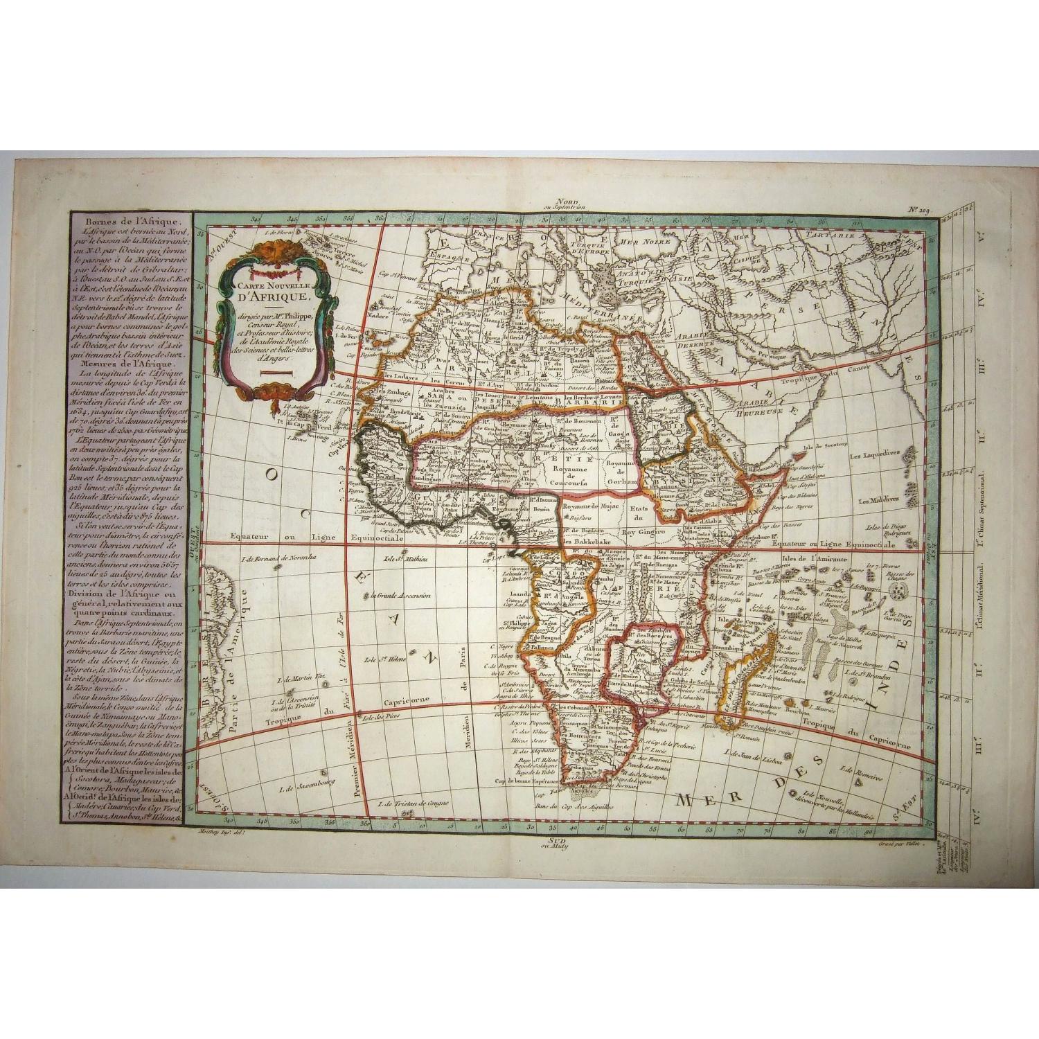 CARTE NOUVELLE D'AFRIQUE.