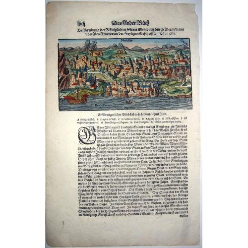 Old map image download for Edinburgh,- Beschreibung der Koeniglichen Statt Edinburg. . .