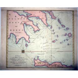 A Chart of the Ship's path from Candia to Cape Colonna. . .