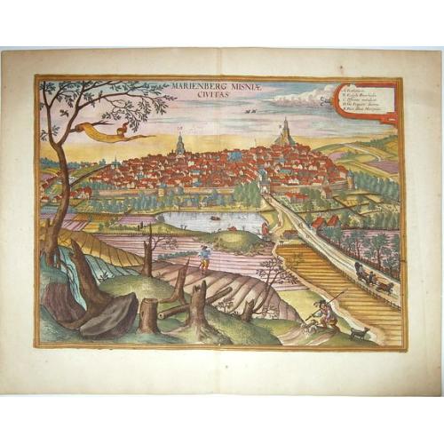 Old map image download for MARIENBERG MISNIAE CIVITAS. [MARIENBERG,MEISSEN/SAXONIA]