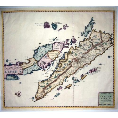 Old map image download for (Singapore),- Nieuwe Kaart van het EYLAND SUMATRA. . .