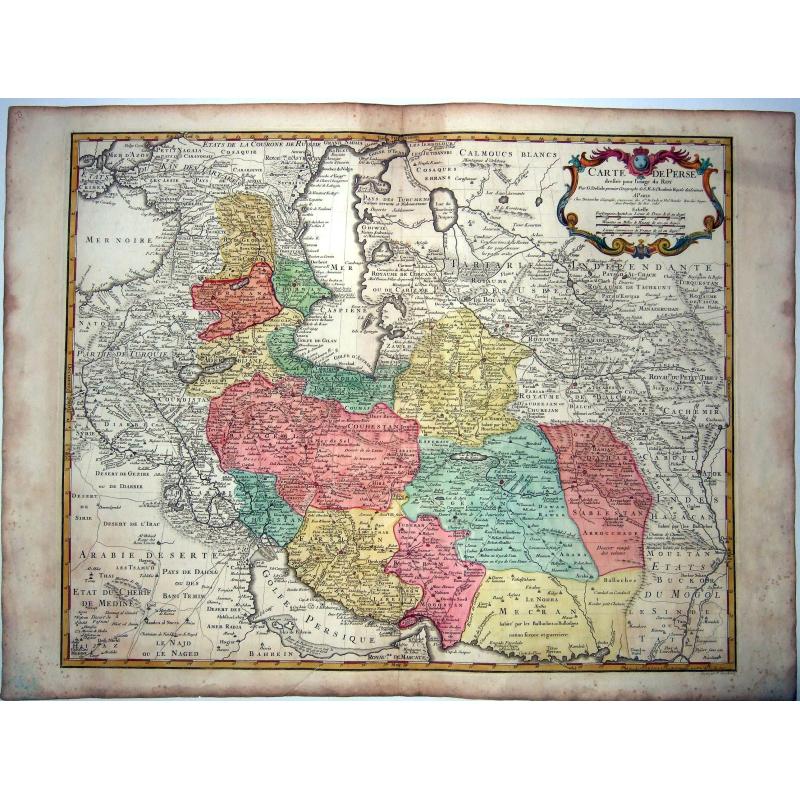 Carte de Perse dressée pour l'usage du Roy.