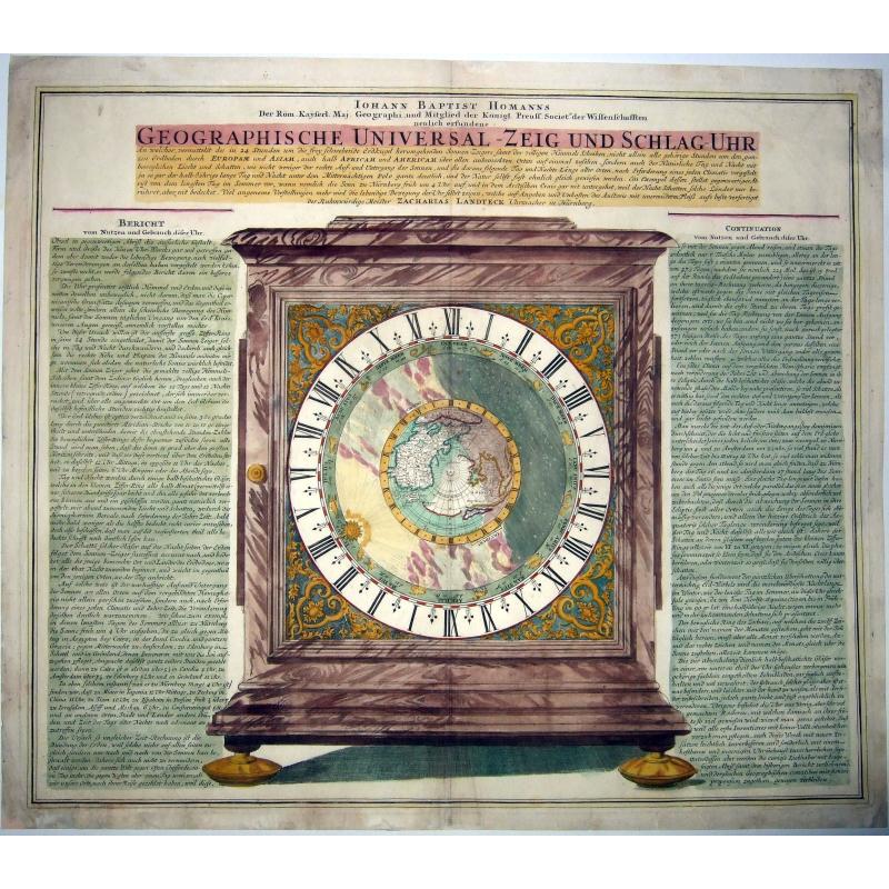 GEOGRAPHISCHE UNIVERSAL - ZEIG UND SCHLAG - UHR.