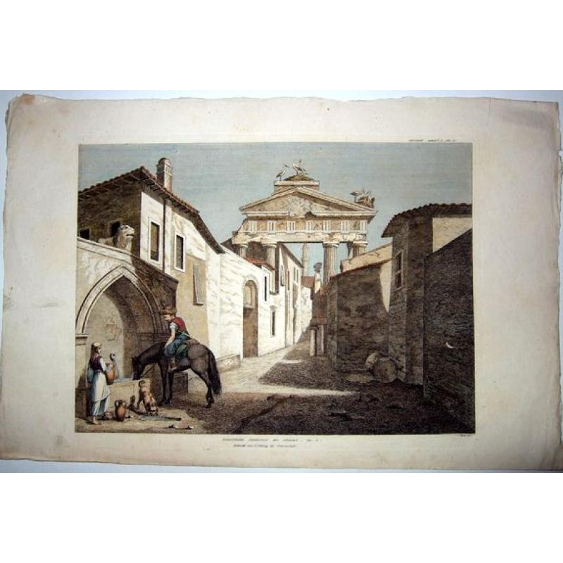 Athens,- DORISCHER PORTICUS ZU ATHEN.
