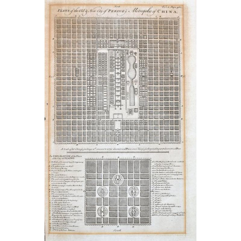 Plans of the Old & New City of Peking ye Metropolis of China.