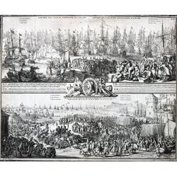 Vertrek van S.K.H. NA Engeland den 11. Nov. 1688 & Aenkomst van S.K.H.D.P. van Orangie in Engeland, den 15. en 16. Nov. 1688. . .