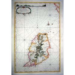 GRENADA,- CARTE DE LA ISLE DE LA GRENADE DRESSE AU DEPOT .. 1760