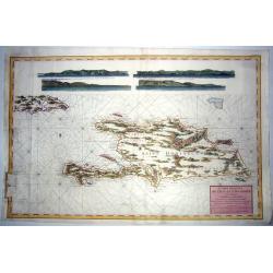 ST DOMINGUE,- CARTE REDUITE DE L'ISLE DE  .. 1787