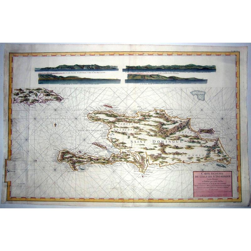 ST DOMINGUE,- CARTE REDUITE DE L'ISLE DE  .. 1787