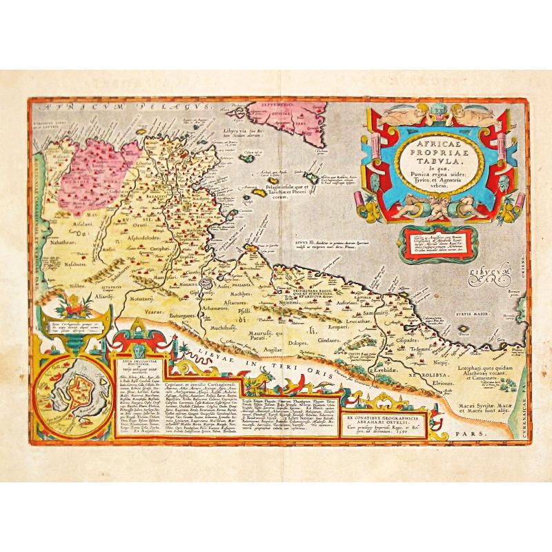 AFRICAE PROPRIAE TABULA In qua, Punica regna vides; Tyrios, et Agenoris / urbem.